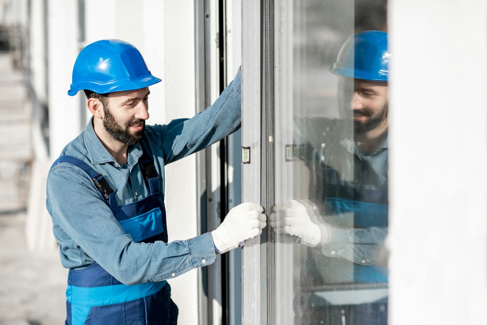 Workman mounting windows